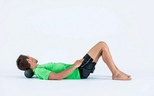 Массажный мячик, мяч массажер для спины, шеи, ног (МФР, миофасциального релиза) OSPORT EPP 8см (OF-0280) фото 9