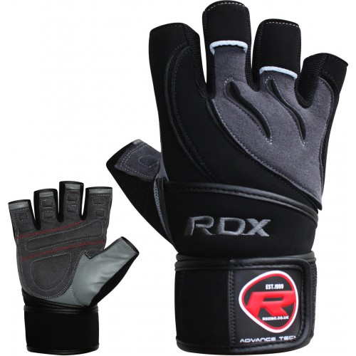 Перчатки для фитнеса RDX Pro Lift Black фото 3
