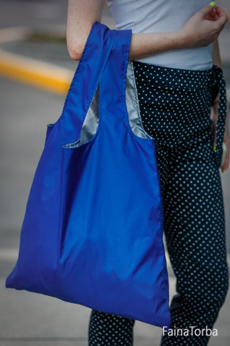Эко сумка (экосумка шоппер, пляжная) для покупок, продуктов Faina Torba тканевая (ft-0001) фото 2