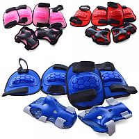 Детская защита для коленей локтей запястья 3в1 (наколенники + налокотники + защита запястья) OSPORT (MS 0335)