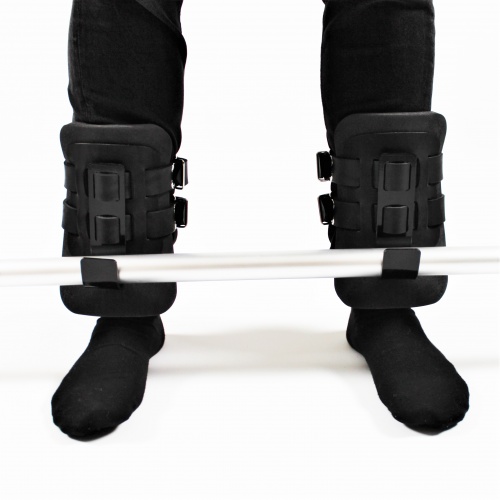 Гравитационные ботинки (инверсионные крюки для турника) тренажер спины и пресса OSPORT Lite Black (OF-0009) фото 2