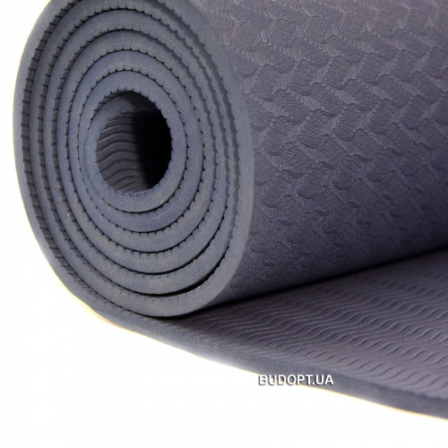 Коврик для йоги и фитнеса TPE (йога мат, каремат спортивный) OSPORT Yoga ECO Pro 6мм (OF-0082) фото 7