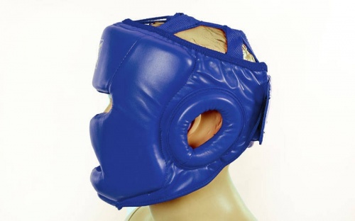 Шлем боксерский (с полной защитой) PU ELAST BO-3954 фото 7