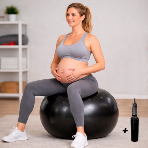 Мяч для фитнеса (фитбол) сатин с насосом OSPORT 85 см (OF-0287)