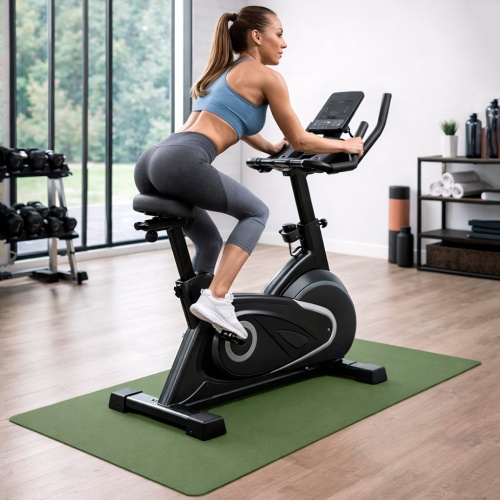 Коврик под тренажер защитный (степпер, велотренажер, орбитрек, беговая дорожка) 180х60см EVA OSPORT (OF-0295) фото 7