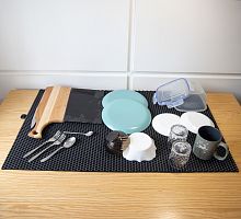 Коврик для сушки посуды (коврик для кухни подкладка под мокрую посуду) 100х60 см OSPORT (R-00057)