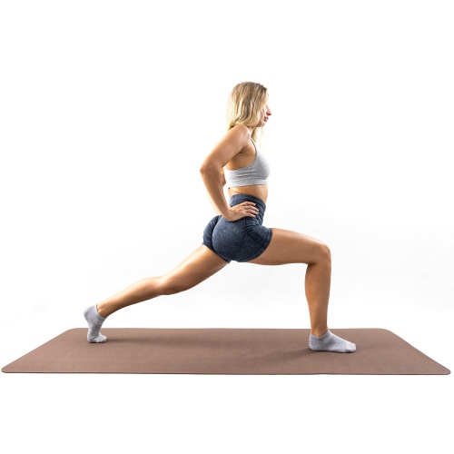Коврик для йоги и фитнеса EVA 4мм OSPORT Yoga Pro (йога мат, каремат спортивный, гимнастический коврик для тренировок) + ручка переноска (OF-0340) фото 4