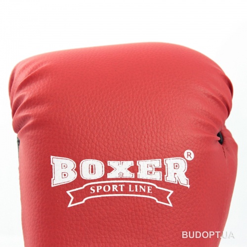 Перчатки боксерские для бокса из кожвинила Boxer 10 унций (bx-0036) фото 3