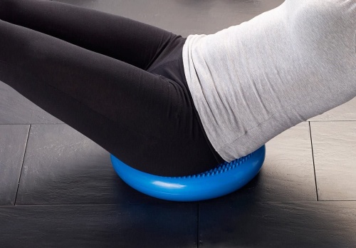 Балансировочная подушка (диск) массажная для йоги и фитнеса (массажер для ног/стоп/тела) OSPORT (OF-0058) фото 5