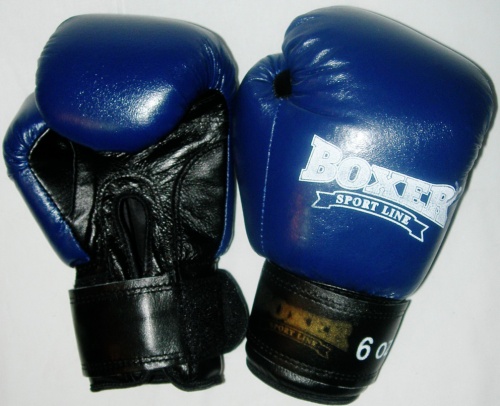 Детские боксерские перчатки кожаные Boxer 6 унций (bx-0026) фото 4