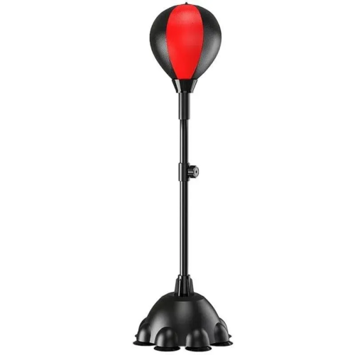 Детская боксерская напольная груша на присосках (боксерский набор на стойке) 110-160 см OSPORT (bx-0095)