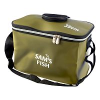 Сумка рыбацкая (чехол, ведро мягкое, ящик для рыбалки) для хранения рыбы и прикормки EVA 35 см (SF23841)
