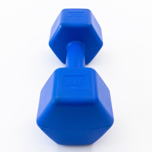 Гантель для фитнеса пластиковая цельная (неразборная) OSPORT Lite 3 кг (OF-0117) фото 7