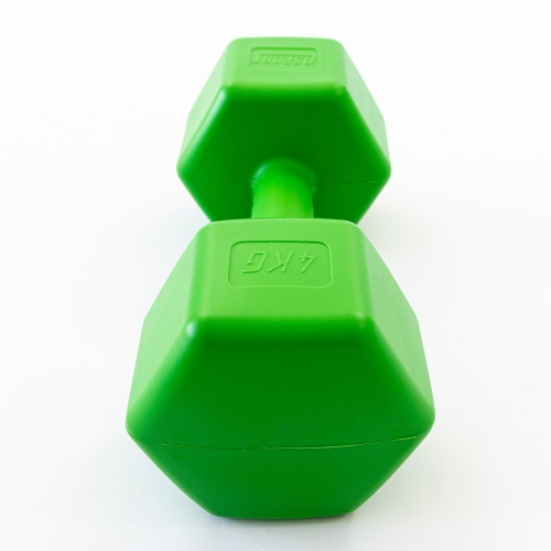 Гантель для фитнеса пластиковая цельная (неразборная) OSPORT Lite 4 кг (OF-0119) фото 12