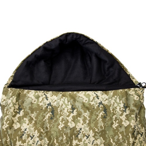 Спальный мешок (спальник) одеяло с капюшоном и флисом Осень-Весна OSPORT Tourist Medium+ Камуфляж (ty-0033) фото 4