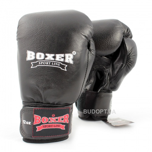 Перчатки боксерские комбинированные Boxer 12 унций (bx-0033) фото 2