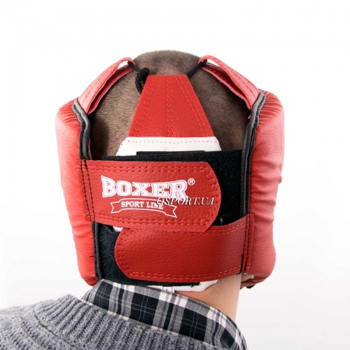 Шлем для бокса (боксерский) из кожвинила Элит Boxer L (bx-0064) фото 6