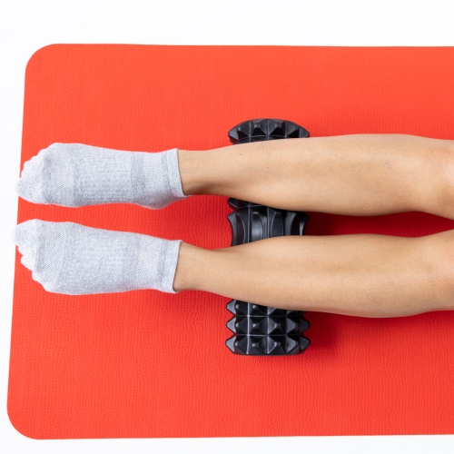 Коврик для йоги, каремат для фитнеса + массажный ролик, валик для массажа спины мфр OSPORT Set 112 (n-0145) фото 16