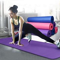 Коврик-Мат для йоги и фитнеса из вспененного каучука OSPORT NBR 183х79см толщина 1см (FI-0111)