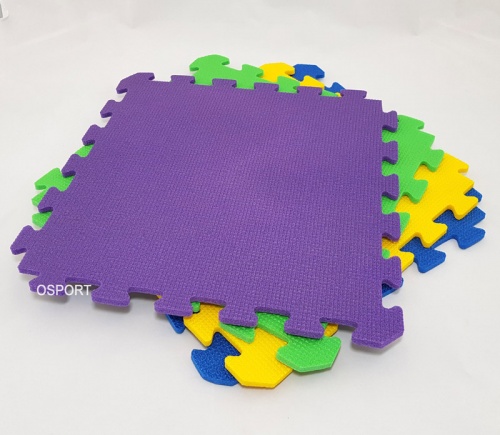 Детский игровой коврик-пазл (мат татами, ласточкин хвост) 50cм х 50cм толщина 10мм OSPORT Lite (FI-0092) фото 2