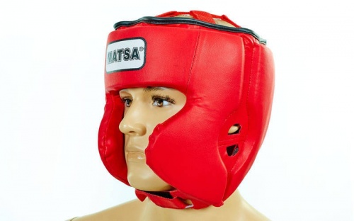 Шлем боксерский (в мексиканском стиле) PVC MATSA ME-0145 фото 2