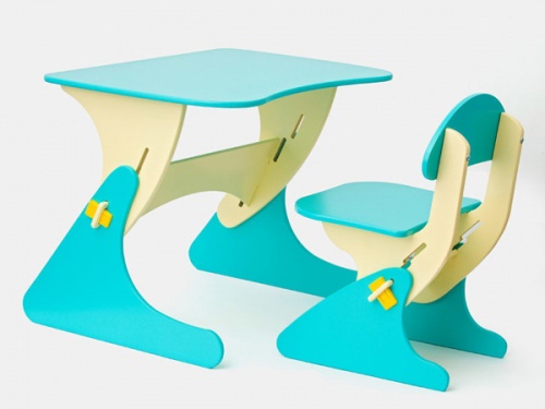 Набор детской мебели (1 стол, 1 стул) с регулировкой высоты SportBaby (KinderSt-1) фото 5