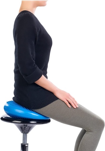 Балансировочная подушка (диск) массажная для йоги и фитнеса (массажер для ног/стоп/тела) OSPORT (OF-0058) фото 4