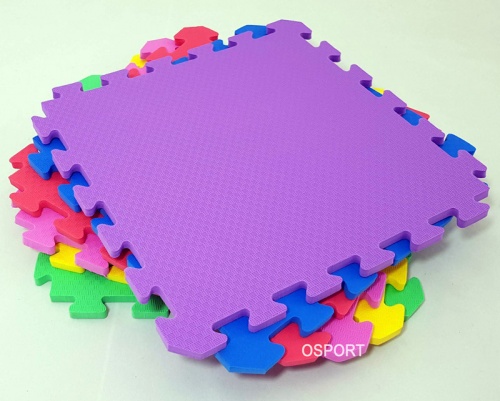 Детский игровой коврик-пазл (мат татами, ласточкин хвост) OSPORT 30cм х 30cм толщина 10мм (FI-0133-1) фото 3