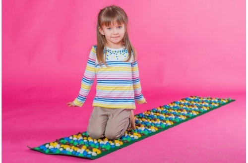 Массажный (ортопедический) коврик дорожка для детей с камнями Onhillsport 150*40см (MS-1214) фото 13