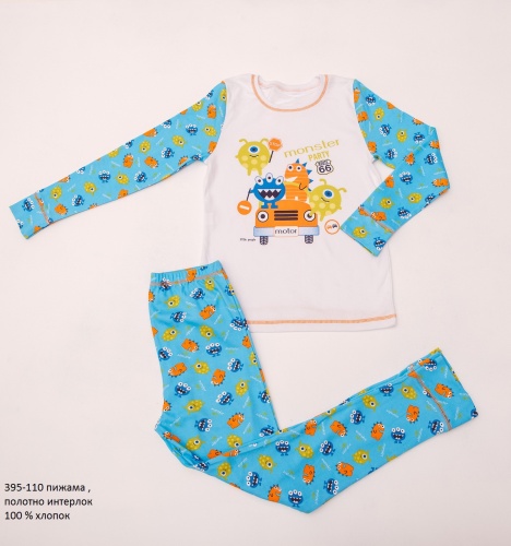 Пижама детская (ночнушка) для детей мальчиков (девочек) OBABY (395-110) фото 4
