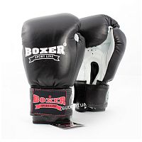 Боксерские перчатки кожаные 14 унций Boxer Элит (bx-0076)