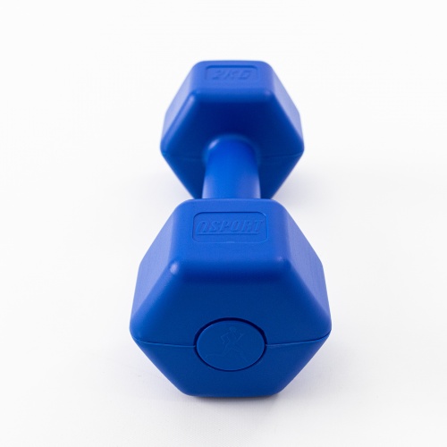 Гантели для фитнеса пластиковые цельные (неразборные) OSPORT Lite 2 кг (OF-0115) фото 11