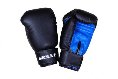 Перчатки боксерские SENAT 12 унций, кожзам фото 3