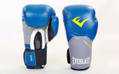 Перчатки боксерские кожаные Everlast PRO STYLE ELITE 10 oz. (BO-5228-BK(10)) фото 3