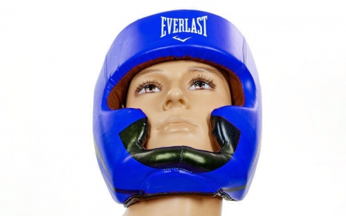 Шлем боксерский (с полной защитой) кожа ELAST BO-5242 фото 6