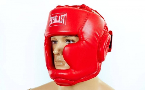 Шлем боксерский (с полной защитой) PU ELAST BO-3954 фото 3