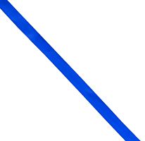 Лента репсовая окантовочная отделочная (репсовое плетение) полипропилен 25 мм Синий 3118 (TK-0050)