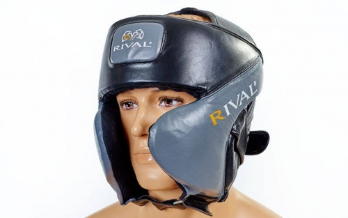Шлем боксерский (в мексиканском стиле) кожа RIVAL MA-6004