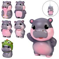 Детская мягкая игрушка антистресс, мягкая игрушка сквиш в форме бегемота OSPORT 10см (MS 4731)