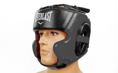 Шлем боксерский (в мексиканском стиле) кожа ELAST BO-5241 фото 3