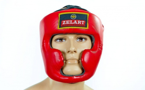 Шлем боксерский (с полной защитой) PU Zel ZB-5207 фото 6