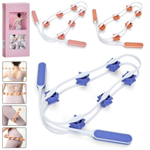 Массажер роликовый ленточный (ручной массажер с двумя ручками для спины, шеи, ног) 110см OSPORT (MS 4537) Массажер роликовый ленточный (ручной массажер с двумя ручками для спины, шеи, ног) 110см OSPORT (MS 4537)