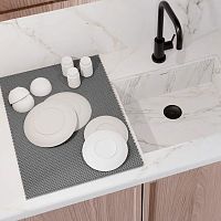 Коврик для сушки посуды (коврик для кухни подкладка под мокрую посуду) 50х30 см OSPORT (R-00019)