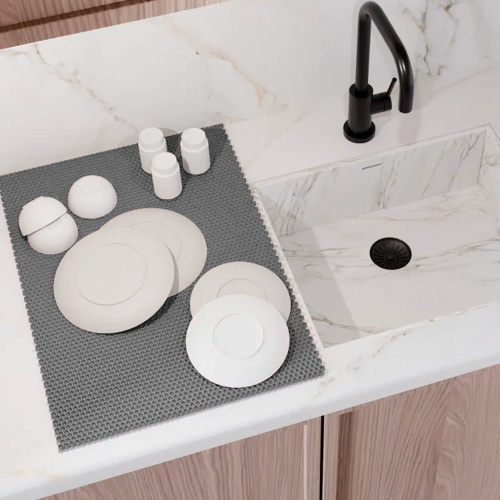 Коврик для сушки посуды (коврик для кухни подкладка под мокрую посуду) 50х30 см OSPORT (R-00019)