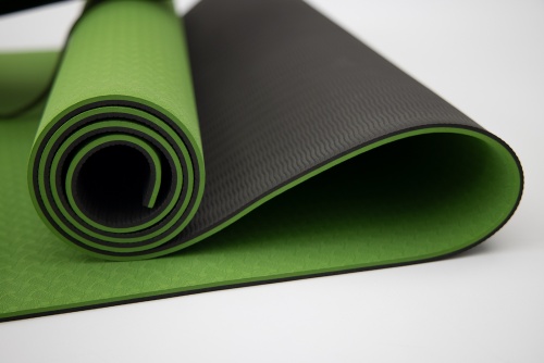 Коврик для йоги и фитнеса + чехол (мат, каремат спортивный) OSPORT Yoga ECO Pro 6мм (n-0007) фото 23