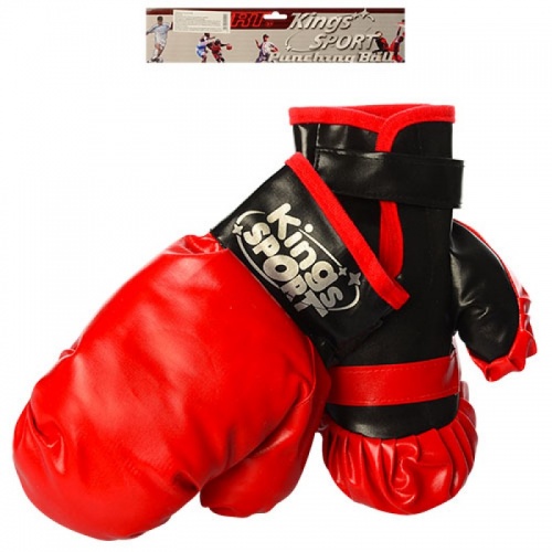 Детские боксерские перчатки (для бокса) на липучке 25см Kings Sport (M 2919) фото 2