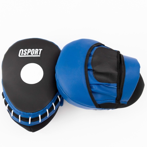 Лапы боксерские (для бокса) гнутые из кожвинила OSPORT Pro (OF-0080) фото 7