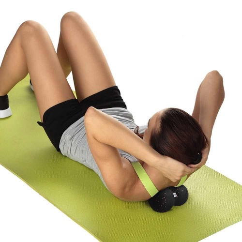 Блок для йоги (йога блок-кирпич) + массажный мячик для самомассажа МФР миофасциального релиза OSPORT (MS 2231) фото 5