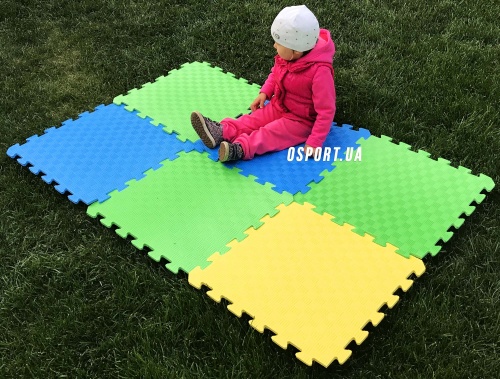 Детский игровой коврик-пазл (мат татами, ласточкин хвост) OSPORT 50cм х 50cм толщина 10мм (FI-0009) фото 10