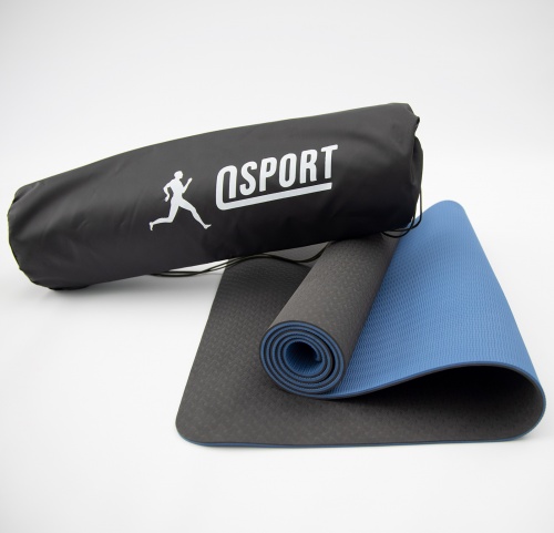 Коврик для йоги и фитнеса + чехол (мат, каремат спортивный) OSPORT Yoga ECO Pro 6мм (n-0007) фото 10